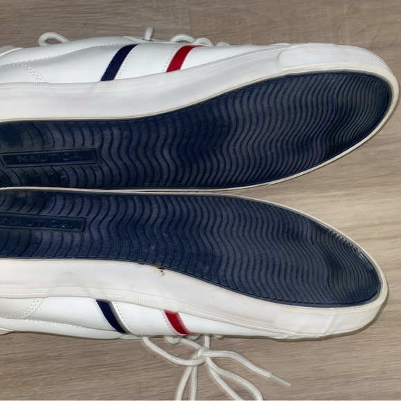 Nautica Mens White sneakers like new - Picture 5 of 7